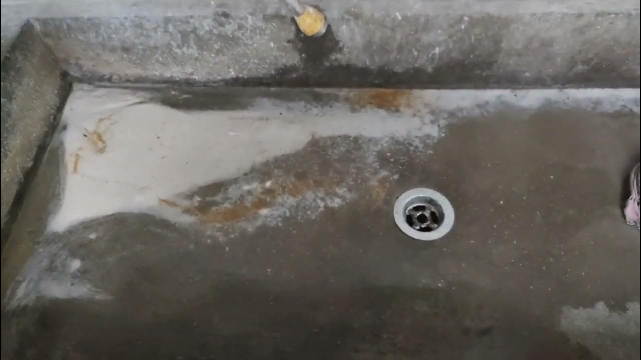 yellow stain around sink drain YouTube
