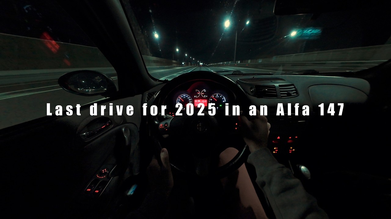 Last drive for 2025 in my 2004 Alfa Romeo 147