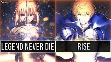 [Switching Vocals] - Legends Never Die x Rise | League Of Legends (C013 Huff) Nightcore