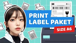 Print Packing Slip A6 / Label Paket Jualan Online di Kertas A6 & Kenapa Tidak Ada Pilihan Kertas A6