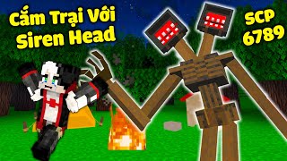 REDHOOD THỬ THÁCH 24 GIỜ CẮM TRẠI VỚI QUỶ ĐẦU LOA TRONG MINECRAFT*MỀU TIÊU DIỆT QUÁI VẬT ĐẦU LOA #3