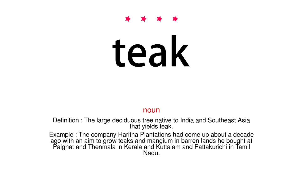 How To Pronounce Teak Vocab Today YouTube How To Pronounce Teak Vocab Today YouTube