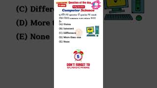 computer science mcq #computerscience #mcq #shorts #tre4