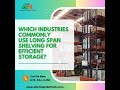 Maximize Warehouse Efficiency with Long Span Shelving | Atlanta Pallet Rack #WarehouseStorage #rack