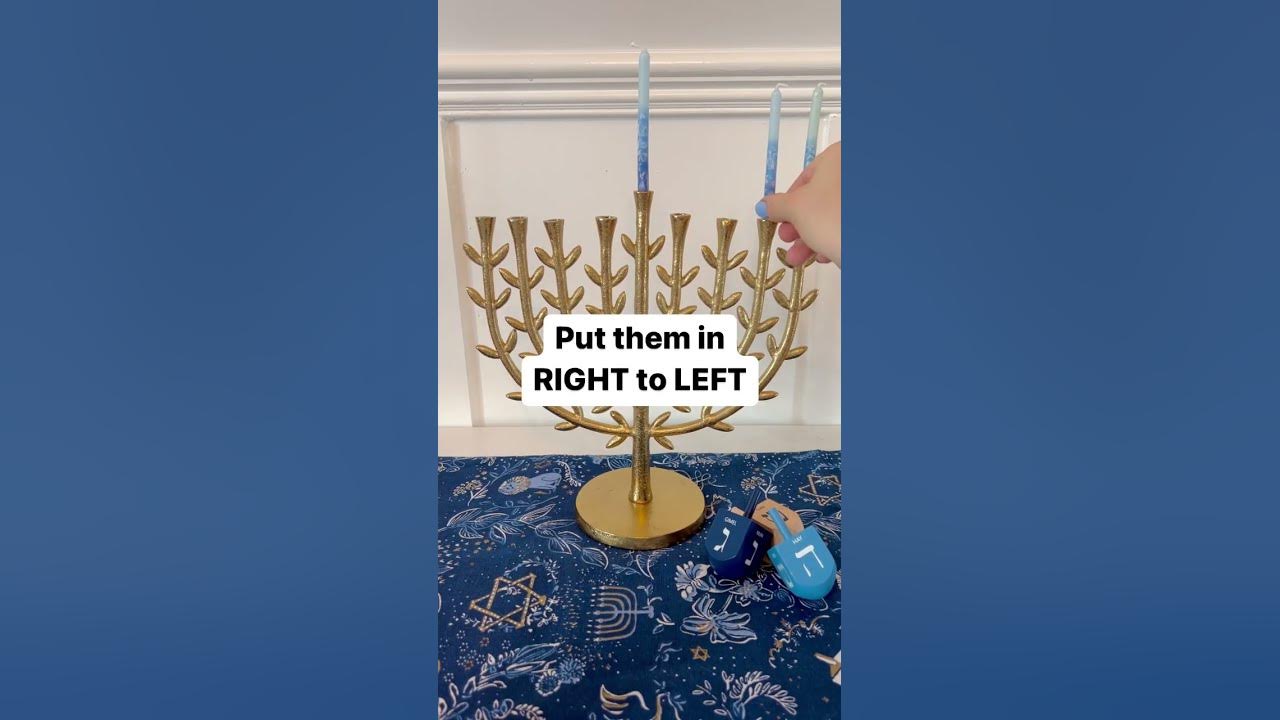 How to Light the Hanukkah Candles YouTube