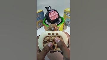 Playing push game bear, pop it elektrik, push game challenge, asmr, #popit #toys