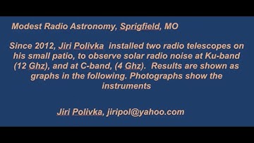 Amateur Radio Astronomy - Home Observatory