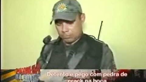 Detento do regime semi-aberto é preso em uma barreira policial.