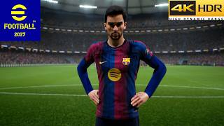 eFootball 2027 Penalty Shootout Barcelona vs Real Madrid 4K 60FPS