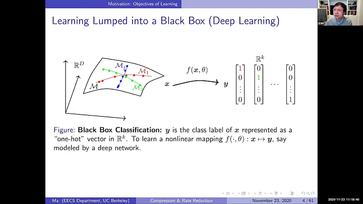 Day 1 Talk 3: Deep Networks from First Principles (Yi Ma, UC Berkeley)