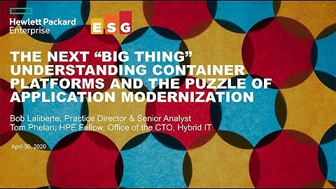Understanding Container Platforms and the Puzzle of Application Modernization
