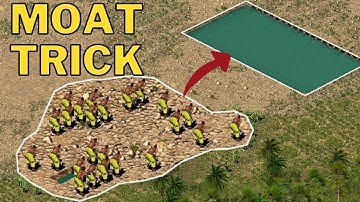 Pro Moat Trick In Stronghold Crusader  @Raptoria