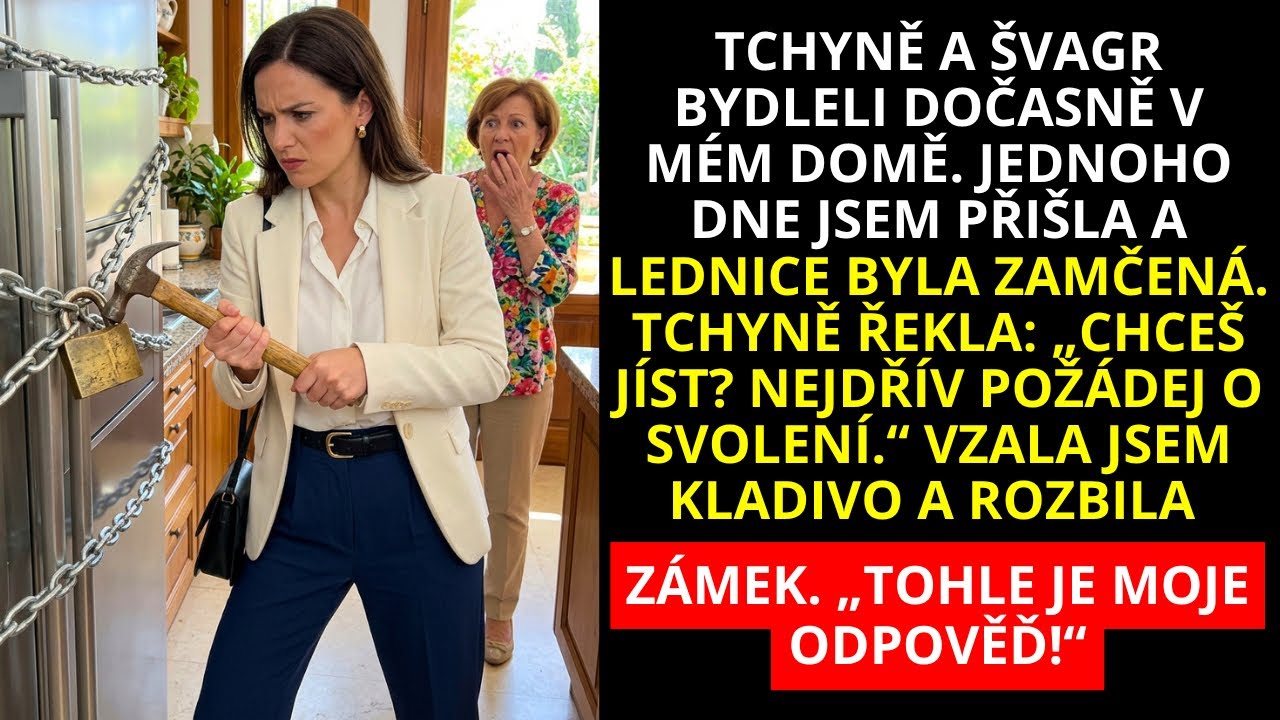 „Skončila jsem rozbitým zámkem na vlastní lednici. Tchyně rozhodovala, co smím jíst v mým vlastním domě.“ Můj manžel říkal, že je to dočasný. Že máma s bráchou potřebujou místo. Jenže „dočasný“...