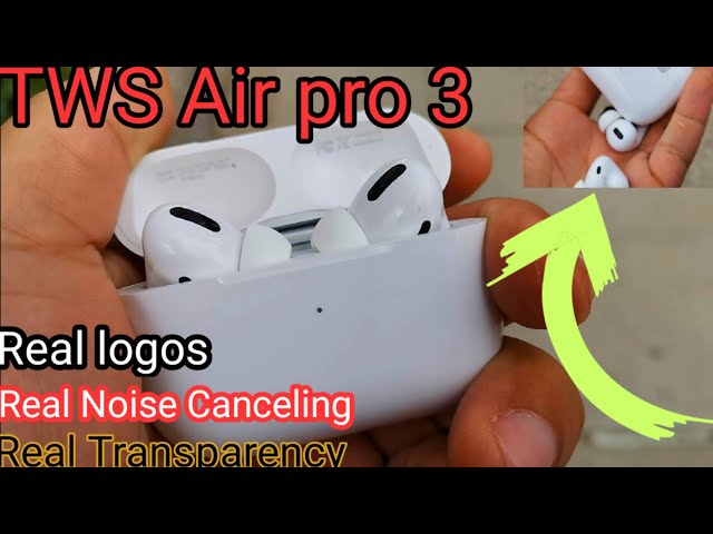 TWS Air pro 3 Bluetooth Earphones  Exact Clone Replica 1:1 new model! 