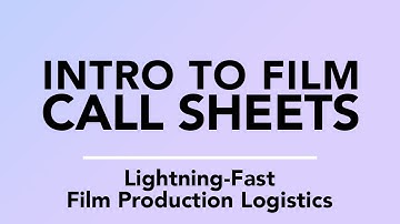 Shamel Call Sheets Demo