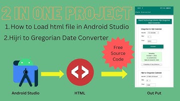 How to load a local html file in android studio || Hijri to Gregorian Converter Free Source Code
