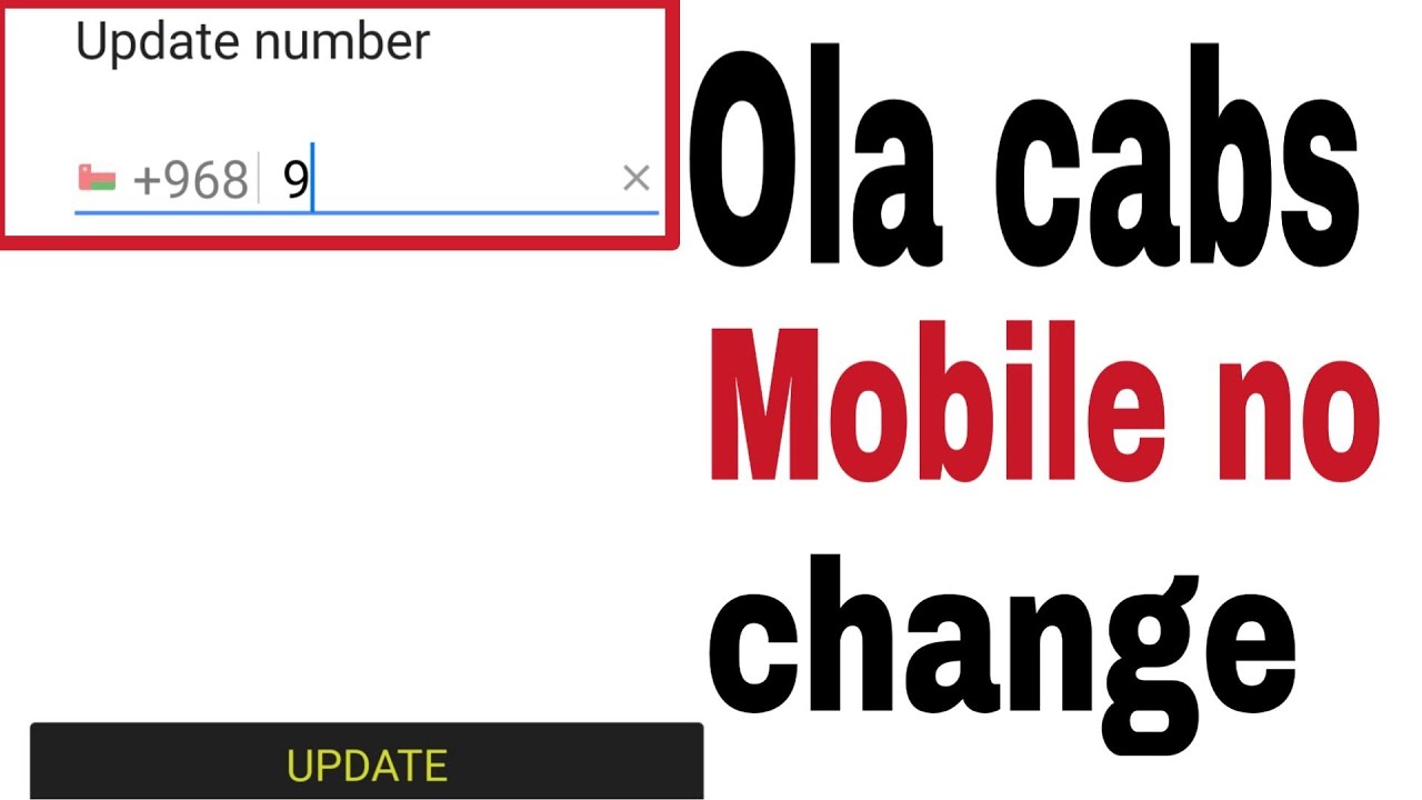 How to change Ola cab Account mobile number in hindiOla cabs Ka mobile