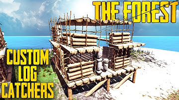 How To Make Custom Zipline Log Catchers | The Forest