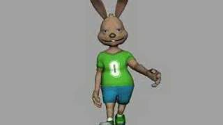 Playblast walkcycle of rabbit