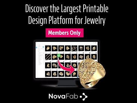 Discover the world's Largest Jewelry 3D Printing Platform - NovaFab 3D Design Platform