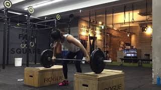 Block pause snatch 2*44,5 kg våg 1 190108