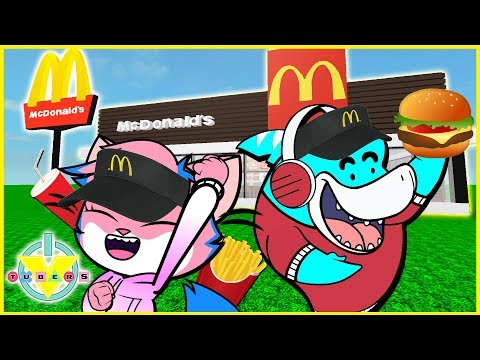 Roblox Escape Mcdonalds GIANT FOOD Let's Play with VTubers Alpha Lexa Vs Big Gil