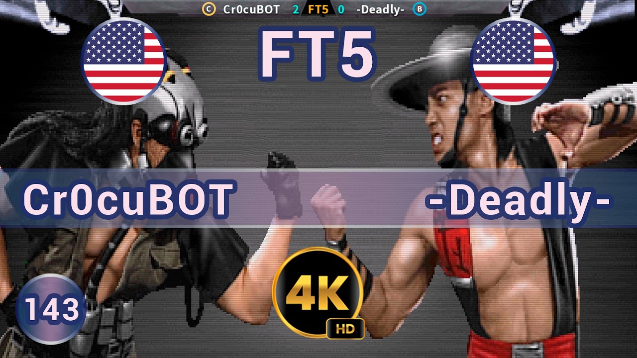 UMK3 - 🇺🇸 Cr0cuBOT vs -Deadly- 🇺🇸 FT5 / 4K 60 FPS #umk3 #ultimatemortalkombat3 #t99hex #team99hits