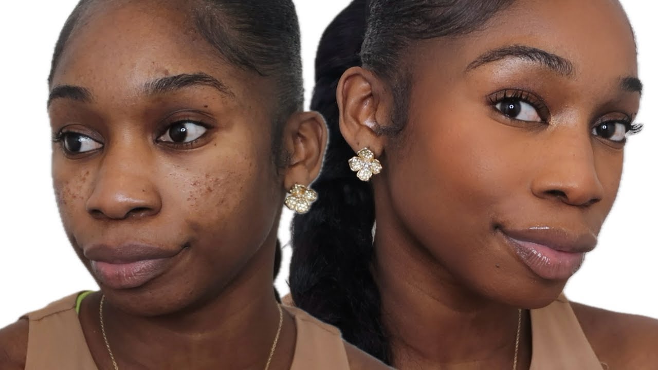 CLEAN GIRL MAKEUP FOR PITTED ACNE SCAR SKIN/TEXTURED SKIN