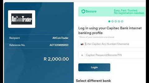 How to deposit ZAR in Altcointrader "OZOW" and buy Bitcoin