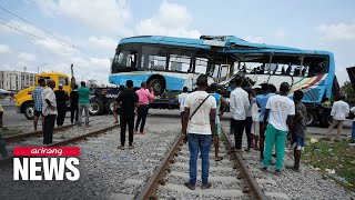 At least 6 dead, several injured in Nigeria after train crashes into bus