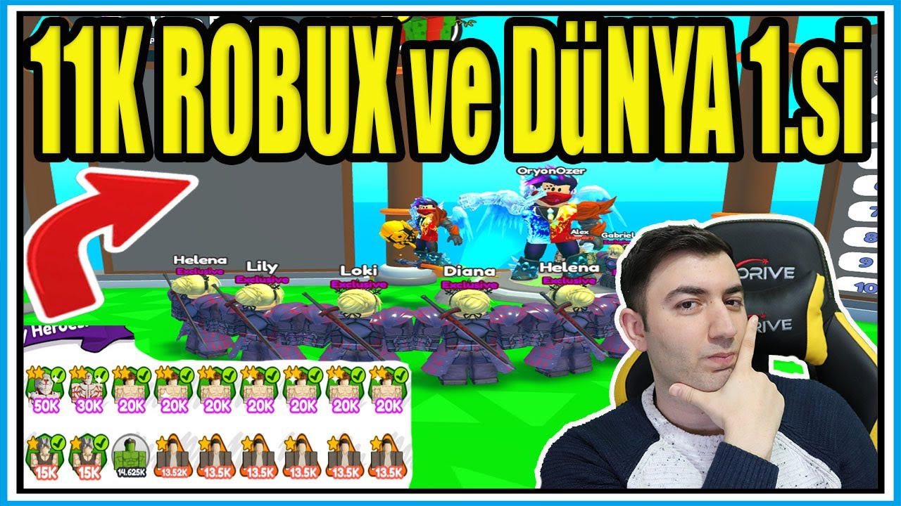 11K ROBUX HARCADIM ve HİLE ADAMI GEÇTİM😄| DÜNYA 1.siyim ️| ROBLOX Anime ...
