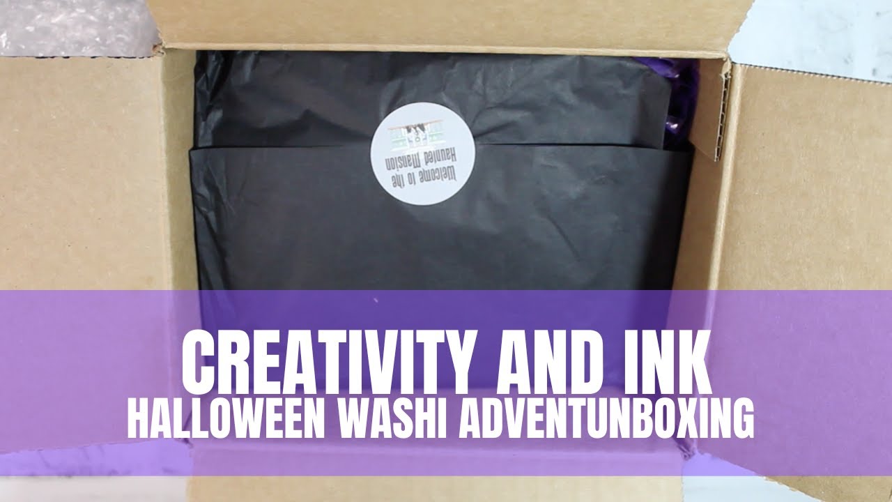 Advent Unboxing | Creativity and Ink Halloween Washi Advent (Haunted Mansion Themed)
