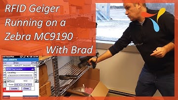 RFID Geiger Running on a Zebra MC9190-Z Powered by TracerPlus Mobile Software