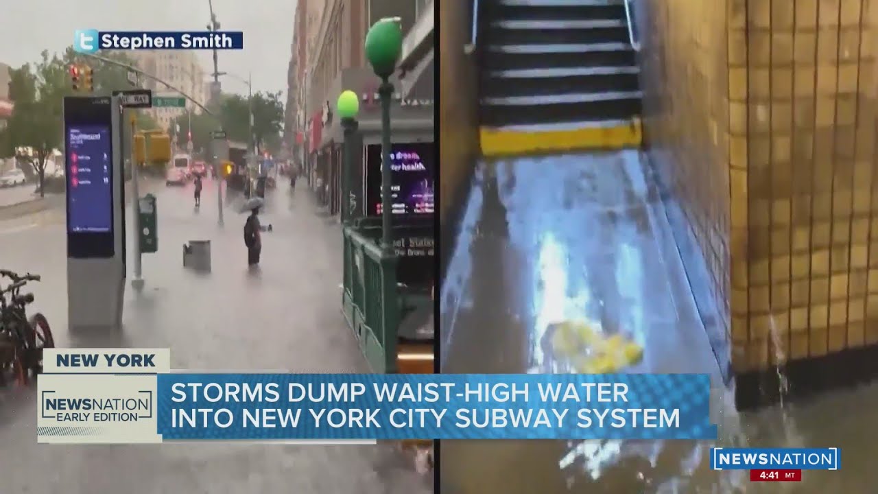 Elsa soaks NYC and New England as it races up East Coast - YouTube