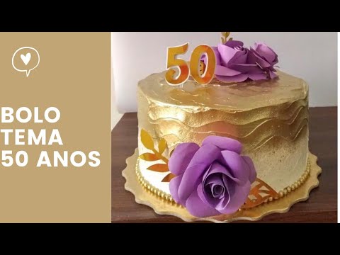 bolos de aniversário feminino 50 anos