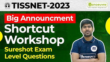 TISSNET 2023 - Big Announcement | Shortcut Workshop | SureShot Exam Level Questions