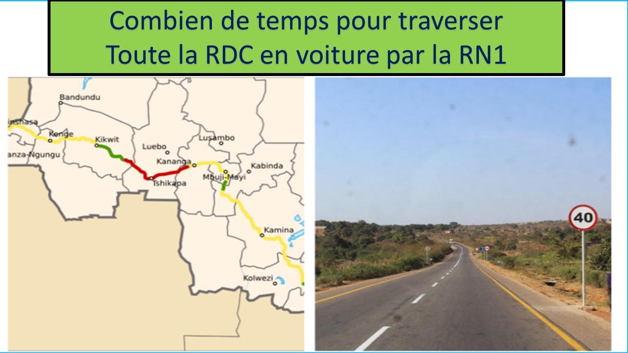 La traversée de la RDC d'Ouest au Sud-Est