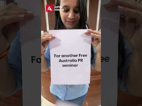 Free Australia PR Seminar in Vadodara