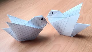 Cách làm con Chim bằng giấy đơn giản nhất. (c. 2)\/ paper bird