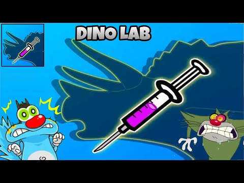 OGGY AND JACK OPENED DINO LAB | OGGY GAME