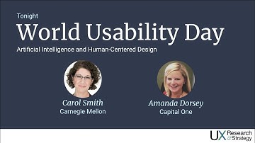 World Usability Day with UX Research and Strategy | Artificial Intelligence and UX