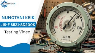 Nunotani Keiki JIS-F 8521-SD200K Indicator Receiver Testing | Oceantech Marine Services 