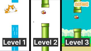 3 Levels of Flappy Bird in Scratch | Scratch Tutorial