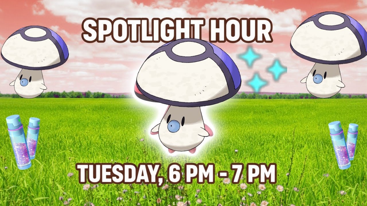 | Foongus Pokémon Go Spotlight Hour | 2× Catch Stardust |