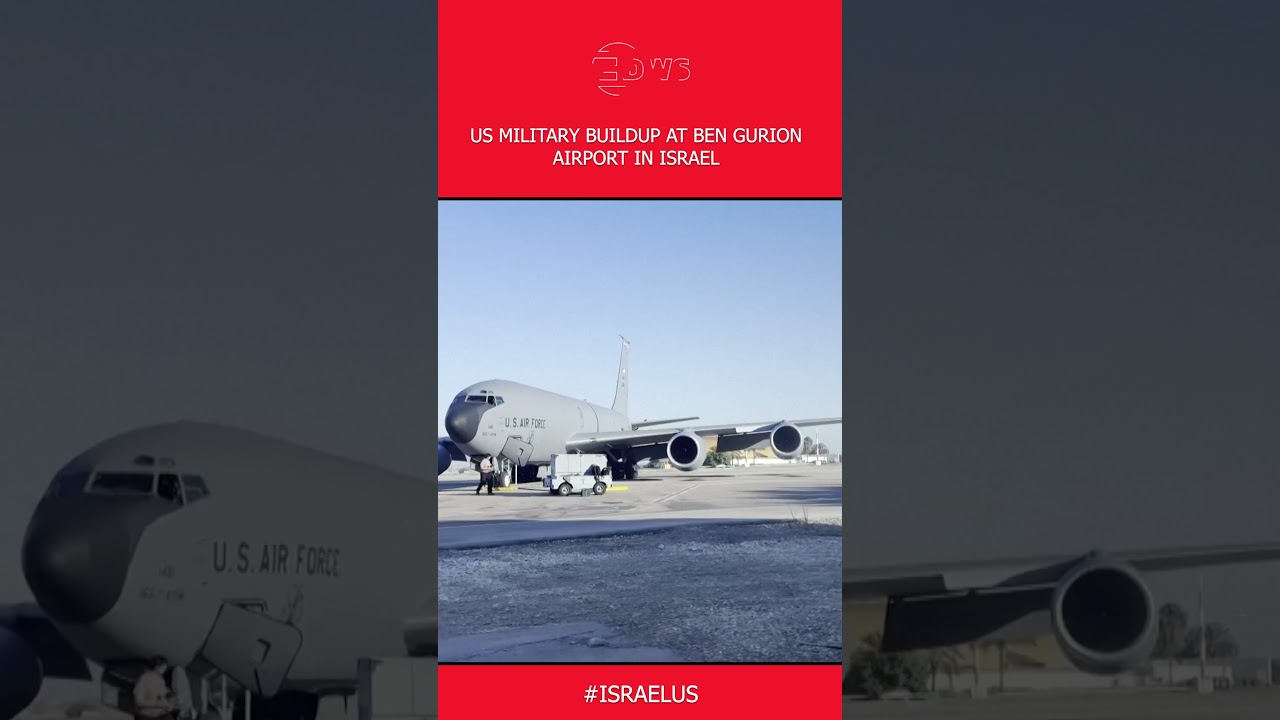 US Military Aircraft Hold Position At Israels Ben Gurion Airport
