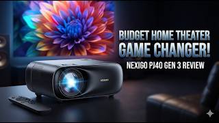 NexiGo PJ40 Gen 3 Review | Native 1080P, 700 ANSI Lumens & 20W Speakers! Best Budget Home Theater Pr