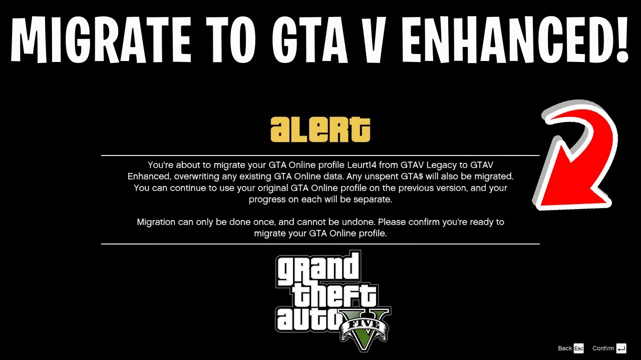 How To TRANSFER YOUR Character To GTA V ENHANCED From Legacy Upload 