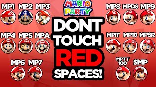 EVERY MARIO PARTY GAME: Don't Touch Red Spaces Challenge!