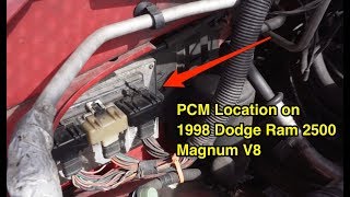 1998 Dodge Ram 2500 Magnum V8 PCM Module location