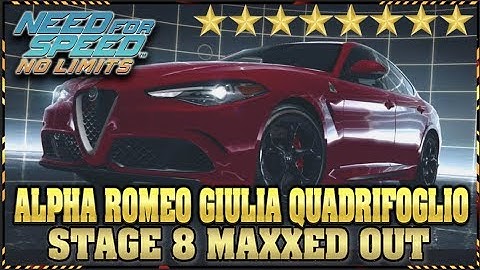 2016 ALPHA ROMEO GIULIA QUADRIFOGLIO MAXED FULL UPGRADE GAMEPLAY | NFS NO LIMITS DAYBREAK/NIGHTHUNT